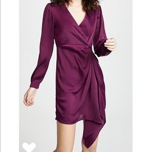 Plum silk dress